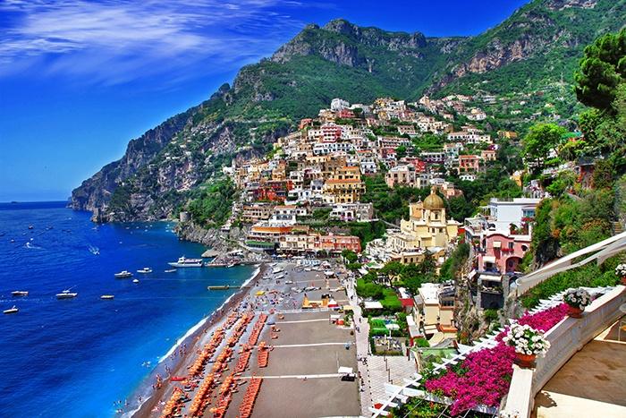 Positano, stunning Amalfi coast, Italy popular wedding destination
