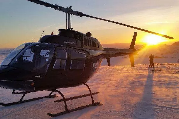 iceland helicopter honeymoon