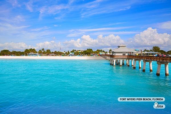 Fort Myers Pier Beach, Florida, USA